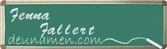 Fenna Fallert Visitenkarte